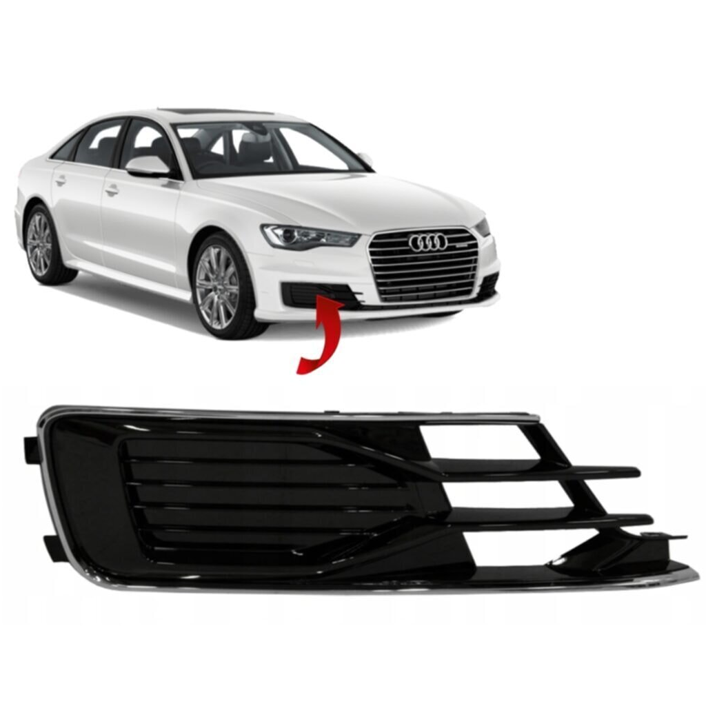 Audi A6 Sis Kapağı Izgarası Sissiz Sağ