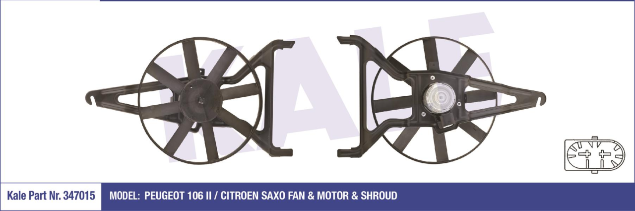 Peugeot 106 1.4 Benzinli Fan Motoru Kale