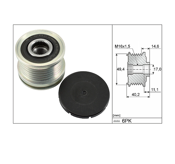 Audi A4 2.0 Dizel Şarj Dinamo Alternatör Kasnağı