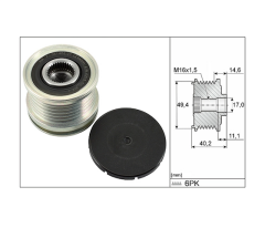 Audi A4 2.0 Dizel Şarj Dinamo Alternatör Kasnağı