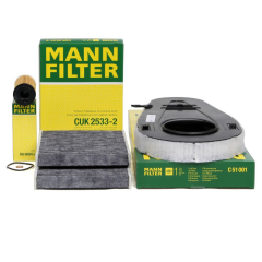 BMW F10 525dx Periyodik Yağ Bakım Filtre Seti MANN