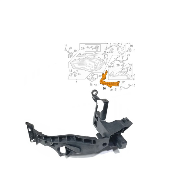 Audi A5 Far Alt Braketi Sağ