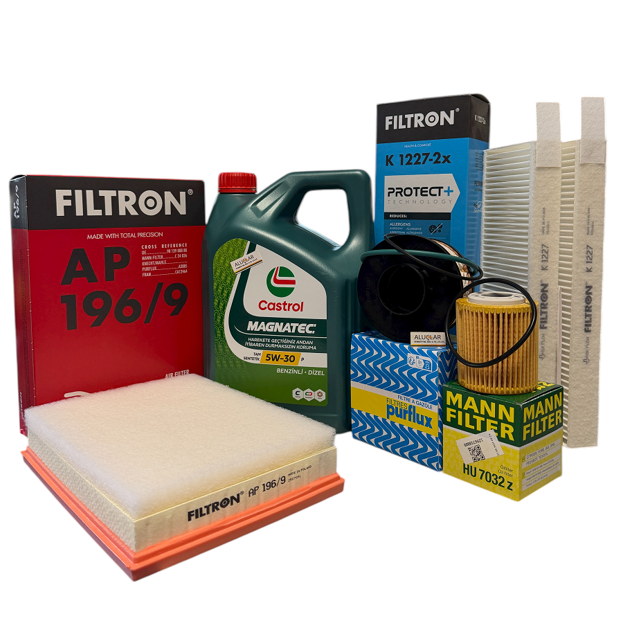 Peugeot 508 1.5 Periyodik Bakım Filtre Seti Castrol Motor Yağlı