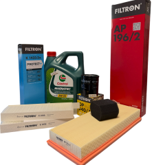 Peugeot 208 1.2 Periyodik Yağ Bakım Filtre Seti Castrol Motor Yağlı